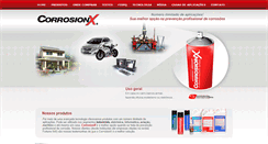 Desktop Screenshot of corrosionx.com.br