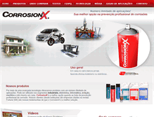 Tablet Screenshot of corrosionx.com.br